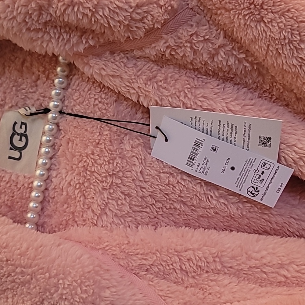 UGG NWT Extra Warmth Comfy Cuddly Plush Fleece Robe - Picture 8 of 9